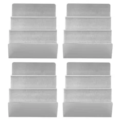 W-formad tacohållare i rostfritt stål för restauranger och matsalar