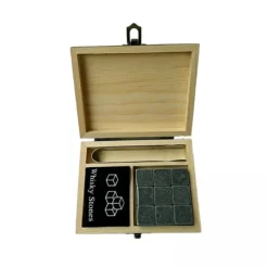 Whiskystenar-Whiskey Stenar i lyxig presentask i trä