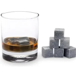 Whiskystenar-Whiskysten - Xcellent Global - M-HG066 - 9 stycken - Sammetspåse - Späder inte drycken.