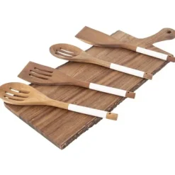 Hålslevar-WHITELINE hålslev i trä 30 cm