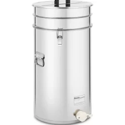 Wiesenfield - Honungshink - 70 L - med sil, lock och tryckkran - rostfritt stål
