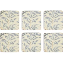 Willow Bough Blå Glasunderlägg, 6-pack - Morris & Co