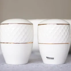 Wilmax salt- & pepparströare i porslin, Diamond