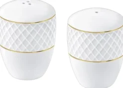 Wilmax salt- & pepparströare i porslin, Diamond