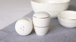 Wilmax salt- & pepparströare i porslin, Diamond