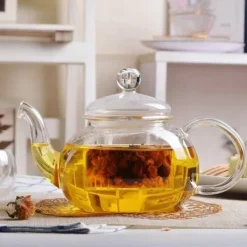 Tebryggare-WILMAX Tekanna Glas 770 ml – Värmebeständig Tebryggare med Glasfilter | Thermo Glass