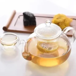 Kaffe- & Tekannor-Wilmax tekanna i glas 620 ml med glasfilter, spissäker