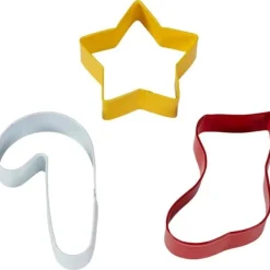 Wilton Jul Utstickare Stjärna-Strumpa-Candy Cane 3 Pack Cookie Cutter