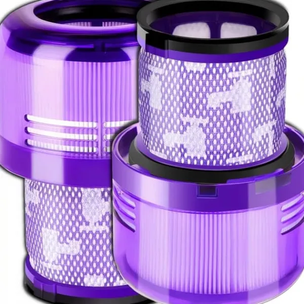 Dammsugartillbehör-2x TVÄTTBART HEPA-FILTER FÖR DYSON V12 ABSOLUTE DETECT SLIM TOTAL FÖRBÄTTRAD