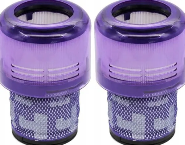 Dammsugartillbehör-2x TVÄTTBART HEPA-FILTER FÖR DYSON V12 ABSOLUTE DETECT SLIM TOTAL FÖRBÄTTRAD