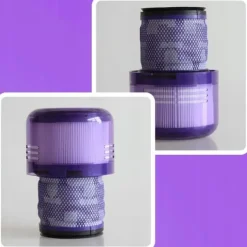 Dammsugartillbehör-2x TVÄTTBART HEPA-FILTER FÖR DYSON V12 ABSOLUTE DETECT SLIM TOTAL FÖRBÄTTRAD