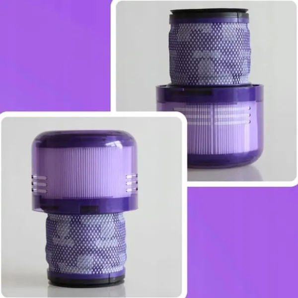 Dammsugartillbehör-2x TVÄTTBART HEPA-FILTER FÖR DYSON V12 ABSOLUTE DETECT SLIM TOTAL FÖRBÄTTRAD