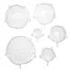Skållock-6x Vita silikonlock