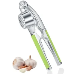 Vitlökspressar-YC Kitchen Vitlökspress Rostfritt Stål Ergonomisk Halkfri