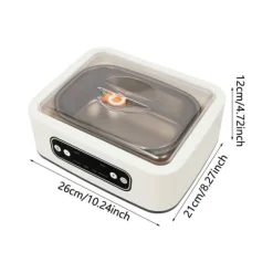 Yogurtmaskiner-Yoghurtmaskin - Elektrisk - 1,6 L - 9 Koppar 100 ml - LED-display - Touchknappar - 20 W 220 V 50 Hz EU-kontakt - 304 Rostfritt stål/glas - Vit