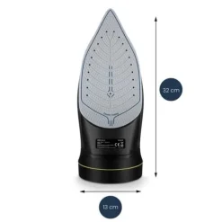 ZEEGMA Ironee - Sladdlös strykjärn - Horisontell och vertikal ångstrykning - 2600 W - Avkalkningssystem - Keramisk sål - Svart
