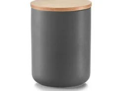 Zeller ZELLER Behållare med bambulock, 1150ml, keramik antracit universal