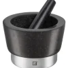 Mortlar & Mortelstötar-ZWILLING Spices Mortel i granit och massiv botten i 18/10 mattborstat RF stål.
